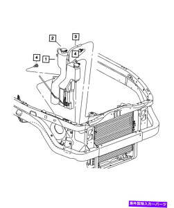 coolant tank �{���̃��[�p�[����p�܃��J�o���{�g���L���b�v55056382AA Genuine Mopar Coolant Recovery Bottle Cap 55056382AA