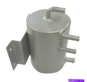 coolant tank 1bg̃oNwbh}EgRQ|bgN[gI[o[t[c^NVo[ 1 Litre Bulkhead Mount Fuel Swirl Pot Coolant Overflow Expansion Tank SILVER