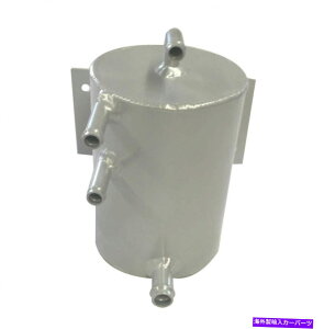 coolant tank jo[TA~jEN[gI[o[t[^N1LoNwbh}EgRQ|bgVo[ Universal Aluminum Coolant Overflow Tank 1L Bulkhead Mount Fuel Swirl Pot Silver