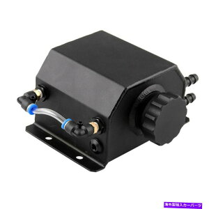 coolant tank J[A~jEXNGAN[gI[o[t[WG[^[{g^NrubN Car Aluminium Square Coolant Overflow Water Radiator Bottle Tank Reservoir Black