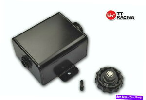 coolant tank ���j�o�[�T��-8ORB 1.2L�u���b�N�������W�G�[�^�[�I�[�o�[�t���[��p�ܖc���^���NAN8 Universal -8ORB 1.2L Black Alloy Radiator Overflow Coolant Expansion Tank AN8