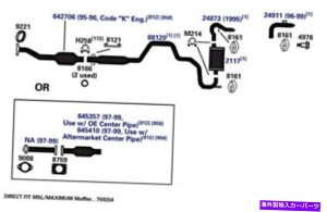 �}�t���[ �G�L�]�[�X�g�}�t���[�A�Z���u��AP�G�L�]�[�X�g7576�t�B�b�g2014���Y���[�O Exhaust Muffler Assembly AP Exhaust 7576 fits 2014 Nissan Rogue