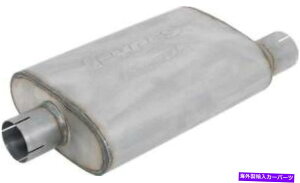 マフラー Pypes T409ステンレス鋼14 "2-1/2"オフセットインレット付きレースプロマフラー - Pypes T409 Stainless Steel 14" Race Pro Muffler with 2-1/2" Offset Inlet -