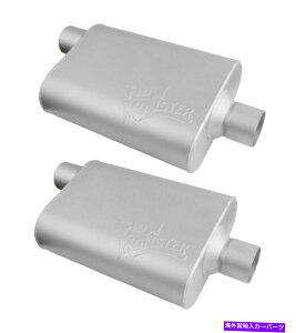 �}�t���[ Flowmonster Street Offroad 40�V���[�YMuffler Alumized 2.5 �I�t�Z�b�g�Z���^�[�y�A FLOWMONSTER STREET OFFROAD 40 SERIES MUFFLER ALUMINIZED 2.5 OFFSET CENTER PAIR�y���s�A���i�z