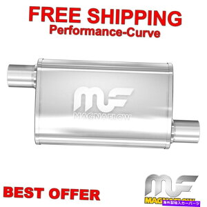 �}�t���[ 2.25 o/o -4x9�ȉ~�`18 �{�f�B�}�O�i�t���[�}�t���[SS 11265 2.25 O/O - 4x9 Oval 18 Body MagnaFlow Muffler SS 11265�y���s�A���i�z