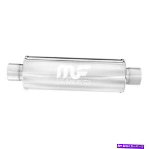 �}�t���[ �X�e�����X�|���E���h�`�����o�[�o�C�����V���o�[�r�C�}�t���[ Stainless Steel Round Chamber BI Direction Silver Exhaust Muffler�y���s�A���i�z