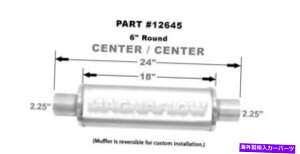 �}�t���[ Magnaflow���j�o�[�T���p�t�H�[�}���X�G�L�]�[�X�g�}�t���[12645�X�g���[�g6���E���h Magnaflow Universal Performance Exhaust Muffler 12645 Straight Through 6 Round