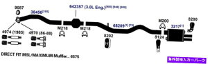 �}�t���[ 7580-AG�r�C�}�t���[��2014-2017 RAM PROMASTER 1500 3.6L V6 FLEX DOHC�ɓK�����܂� 7580-AG Exhaust Muffler Fits 2014-2017 Ram ProMaster 1500 3.6L V6 FLEX DOHC�y���s�A���i�z