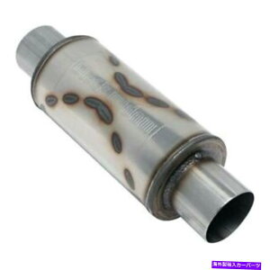 マフラー ブラックウィドウウィドウメーカーSSオーバルグレーエキゾースト2.5インチマフラーユニバーサルBW0012-35 Black Widow Widowmaker SS Oval Gray Exhaust 2.5 Inch Muffler Universal BW0012-35