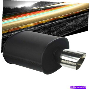 }t[ ~[K[VOjo[T}t[3.5 "`bv/2.4"Cbg}bgubNN[`bv Megan Racing Universal Muffler 3.5" Tip/2.4" Inlet Matte Black Chrome Rolled Tip