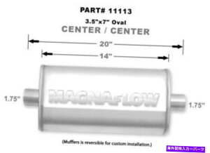 �}�t���[ Magnaflow���j�o�[�T���p�t�H�[�}���X�G�L�]�[�X�g�}�t���[11113 3.5x7 OVA�𒼐� Magnaflow Universal Performance Exhaust Muffler 11113 Straight Through 3.5x7 Ova�y���s�A���i�z
