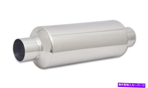 }t[ ĈSSUiW݌vj2.5C/AEgbgx 18C`OW/ 5C`OD Vibrant SS Resonator (Standard Design) 2.5in inlet/outlet x 18in long w/ 5in OD