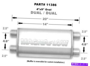 }t[ }Oit[jo[TTeXeX}t[14x4x9tH[hz_g^ For MagnaFlow Universal Satin Stainless Muffler 14X4X9 Ford Honda Toyota NEW