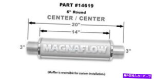 }t[ }Oit[ptH[}XXeXeۃ}t[3C`/AEg14619 MAGNAFLOW PERF EXHAUST Stainless Bullet Muffler 3in In/Out 14619