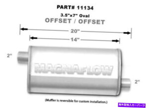 �}�t���[ Magnaflow���j�o�[�T���p�t�H�[�}���X�G�L�]�[�X�g�}�t���[11134�X�g���[�g3.5x7 OVA Magnaflow Universal Performance Exhaust Muffler 11134 Straight Through 3.5x7 Ova�y���s�A���i�z