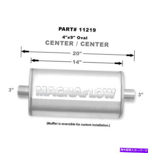 }t[ }Oit[ptH[}XXeX}t[3C`Z^[C/AEg11219 MAGNAFLOW PERF EXHAUST Stainless Muffler 3in Center In/Out 11219