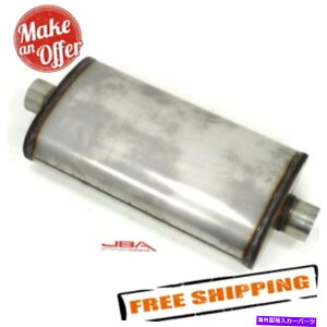 �}�t���[ JBA 40-302201���j�o�[�T���f���A���R�A304SS�}�t���[22 x11 x6 3�C�����b�g�a JBA 40-302201 Universal Dual Core 304SS Muffler 22x11x6 3 Inlet Diameter�y���s�A���i�z