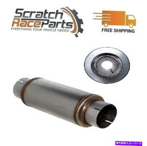 }t[ _ChAC20 "EhptH[}XVo[GL][Xg}t[jo[T409 SS 560020 Diamond Eye 20" Round Performance Silver Exhaust Muffler Universal 409 SS 560020