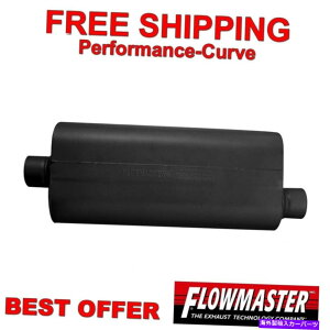 �}�t���[ �t���[�}�X�^�[70�V���[�Y�r�b�O�u���b�N2�}�t���[3 "C/O 53072 Flowmaster 70 Series Big Block 2 Muffler 3" C/O 53072