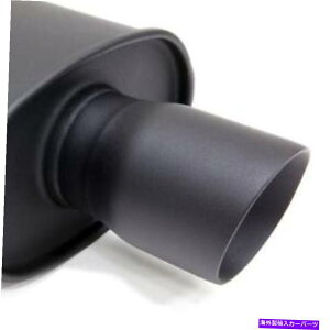 }t[ Blox Racing 2.25inXeXX`[SLX|[c}t[w/XgJbg`bv}bgubN BLOX Racing 2.25in Stainless Steel SL Sport Muffler w/ Slant Cut Tip Matte Black