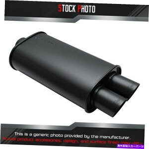 }t[ ĈptH[}XXg[gp[304 SSI[otbgubNGL][Xg}t[i4 "Z^[ Vibrant Performance Streetpower 304 SS Oval Flat Black Exhaust Muffler (4" Cente