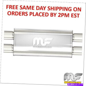 �}�t���[ Magnaflow 5 x8�ȉ~�`�̃}�t���[�A2.5 �f���A���C��/�A�E�g�A18�{�f�B�A24 ����12468 Magnaflow 5x8 Oval Muffler, 2.5 Dual In/Out, 18 Body, 24 Length 12468�y���s�A���i�z