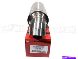 }t[ ubNX[VOXg[gjo[TGL][Xg}t[3.5 "Cbg3.5"^[_E`bv Blox Racing Street Universal Exhaust Muffler 3.5" Inlet 3.5" Turndown Tip