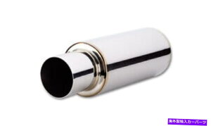 }t[ N₩TPV^[{}t[w/ 4 "ۂXg[gJbg`bvi2.5"Cbg-23 "̒j Vibrant TPV TURBO Muffler w/ 4" Round Straight Cut Tip (2.5" inlet - 23" long)