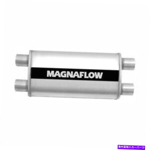 }t[ Magnaflowi12599jTeXeX|3 "fAȉ~`̃}t[ Magnaflow (12599 ) Satin Stainless Steel 3" Dual Oval Muffler