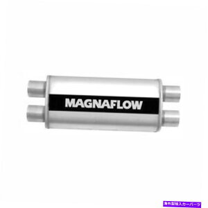}t[ Magnaflowi12468jTeXeX|2.5 "fAȉ~`̃}t[ Magnaflow (12468 ) Satin Stainless Steel 2.5" Dual Oval Muffler