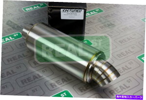 }t[ K-Tuned 3 "Cbgjo[TEh}t[Z^[/Z^[T304 w/ 3.5"^[_E`bv K-Tuned 3" Inlet Universal Round Muffler Center/Center T304 w/ 3.5" Turndown Tip
