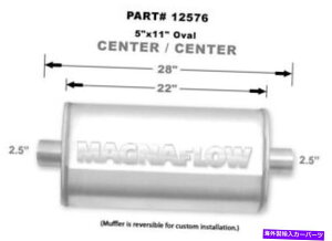 }t[ Magnaflowjo[TptH[}XGL][Xg}t[12576Xg[g5x11ȉ~` Magnaflow Universal Performance Exhaust Muffler 12576 Straight Through 5x11 Oval