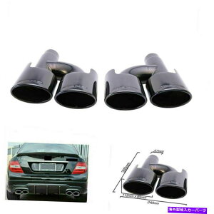 }t[ rC}t[Gh`bvC250 C300ZfXxcW204 W211 CNXubNpAMG Exhaust Muffler End Tips AMG For C250 C300 Mercedes Benz W204 W211 C-Class Black