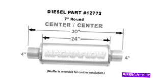 }t[ Magnaflow Univeersal Performance Exhar Muffler 12772Xg[g7Eh Magnaflow Univeersal Performance Exhaust Muffler 12772 Straight Through 7 Round