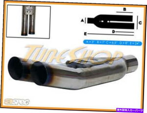 �}�t���[ Aspec Blastpipes���R�����`�b�v3 �C�����b�gT-304���j�o�[�T���}�t���[�r�C ASPEC BLASTPIPES LEFT BURNT TIPS 3 INLET T-304 UNIVERSAL MUFFLER EXHAUST�y���s�A���i�z