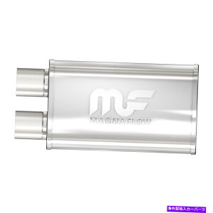 �}�t���[ Magnaflow 14210�|���b�V���p�t�H�[�}���X�}�t���[5x8x14�ȉ~�`2.5 �����T�C�h�I�t�Z�b�g Magnaflow 14210 Polished Performance Muffler 5x8x14 Oval 2.5 Same Side Offset�y���s�A���i�z
