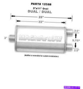 }t[ }Oit[12588ptH[}XXeXX`[}t[Cbg3 "AEgbg2.5"V MAGNAFLOW 12588 PERFORMANCE STAINLESS STEEL MUFFLER INLET 3" OUTLET 2.5" NEW
