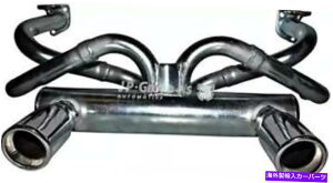 }t[ JPAX|[c}t[_uGhNhpCvtBbgVWr[g60-85 JP Rear Sports Muffler Double End Chromed Pipe Fits VW Beetle 60-85