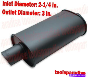 }t[ VPJX^XeX|jo[TrC}t[3 "ODA2-1/4" IDfB[vg[ VP Custom STAINLESS STEEL Universal Exhaust Muffler 3" OD, 2-1/4" ID DEEP TONE