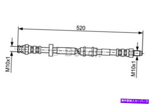 Wheel Cylinder {bVtgu[Lz[X}X^[520mmtBbgtBAbgACfAMPV`A[T2003- BOSCH Front Brake Hose Master 520mm Fits FIAT Idea MPV LANCIA Musa 2003-