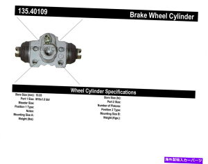 Wheel Cylinder ���S���i135.40109 01-05�z���_�V�r�b�N�p�h�����u���[�L�z�C�[���V�����_�[ Centric Parts 135.40109 Drum Brake Wheel Cylinder For 01-05 Honda Civic�y���s�A���i�z