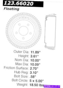 Brake Drum �u���[�L�h�����X�^���_�[�h���AFVP 123.66020 Brake Drum-Standard Rear FVP 123.66020�y���s�A���i�z