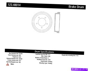 Brake Drum ���S��123.48014 99�O�����h���B�^���g���b�J�[���B�^���p�u���[�L�h���� Centric Parts 123.48014 Brake Drum For 99 Grand Vitara Tracker Vitara�y���s�A���i�z