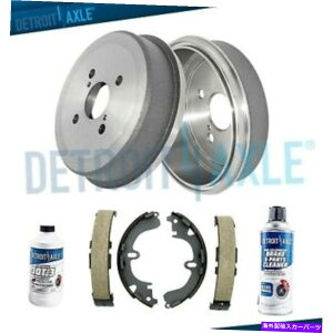 Brake Drum Au[Lh +g^J[V{[̃Z~bNu[LV[YWIvY REAR Brake Drums + Ceramic Brake Shoes for Toyota Corolla Chevrolet Geo Prizm