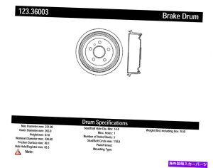 Brake Drum 中心部123.36003 00-03 L100 L200 LS LS1 LS2 LW1 LW200用ブレーキドラム Centric Parts 123.36003 Brake Drum For 00-03 L100 L200 LS LS1 LS2 LW1 LW200