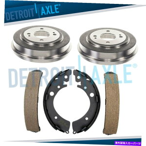 Brake Drum 1993ÑAu[Lh +Z~bNu[LV[Y1994 1995 1996-2000z_VrbN Rear Brake Drums + Ceramic Brake Shoes for 1993 1994 1995 1996-2000 Honda Civic