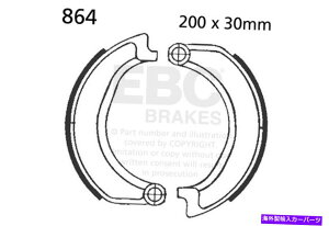 Brake Drum EBCI[goCu[L864v[I[goCpu[LV[Y EBC Motorcycle Brakes 864 Plain Motorcycle Replacement Brake Shoes