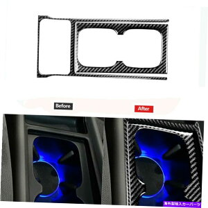 trim panel 2{̖{̃J[{t@Co[EH[^[JbvplgJo[z_VrbN̂߂2006-11 2X Real Carbon Fiber Watercup Panel Trim Cover Decor For Honda Civic 8th 2006-11