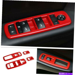 trim panel 4P ABS���b�h�E�B���h�E���t�g�g�����X�C�b�`�p�l���A�N�Z�T���_�b�W�`���[�W���[2011-2020 4P ABS Red Window Lift Trim Switch Panel Accessories For Dodge Charger 2011-2020�y���s�A���i�z
