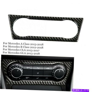 trim panel gla cla aNXp̃J[GARplgJo[XebJ[J[{t@Co[ Car Air Conditioning Panel Trim Cover Sticker Carbon Fiber For GLA CLA A Class